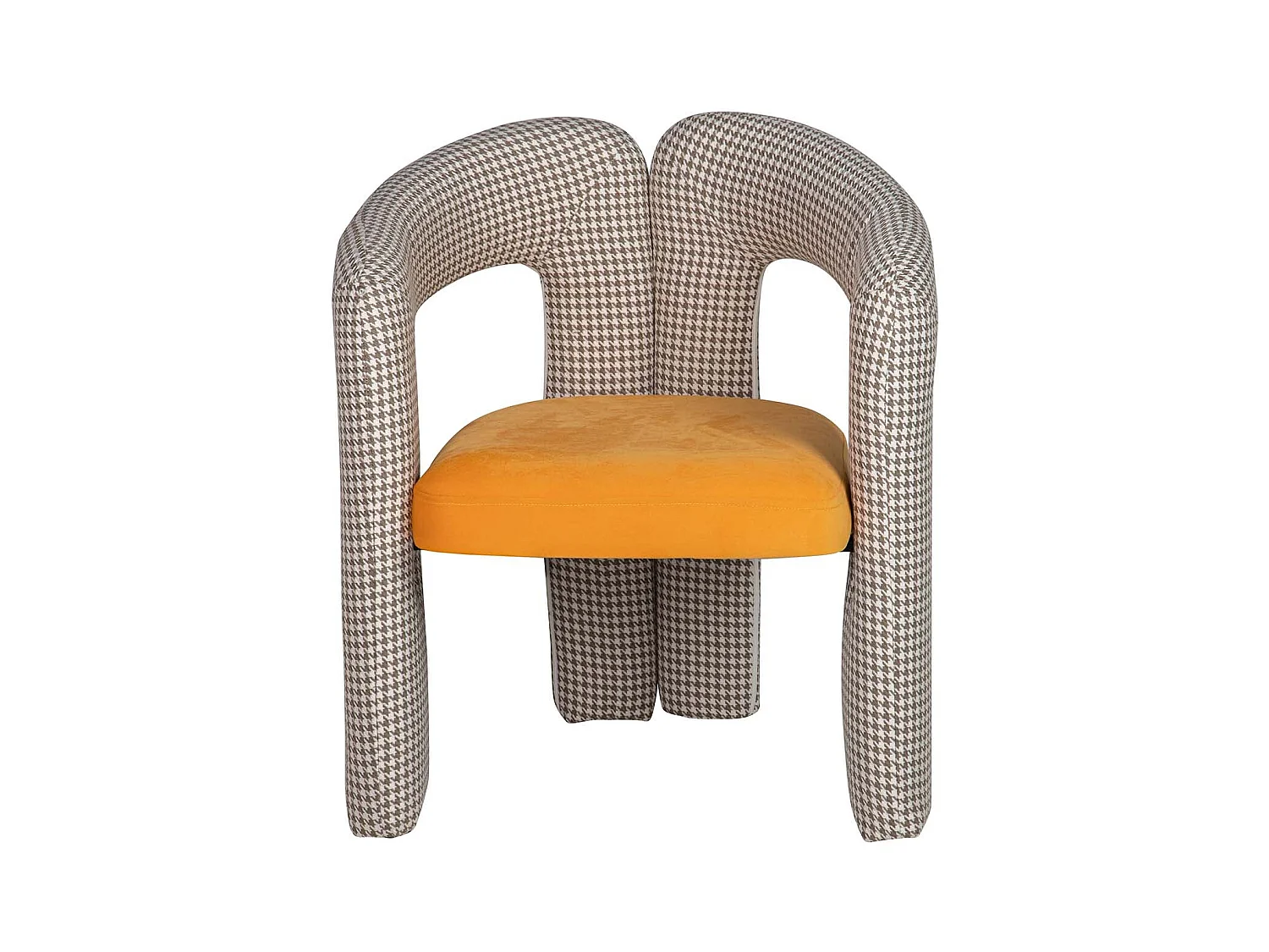 Silla Velvet Amarillo Beige Nova 66x61x76 Cm