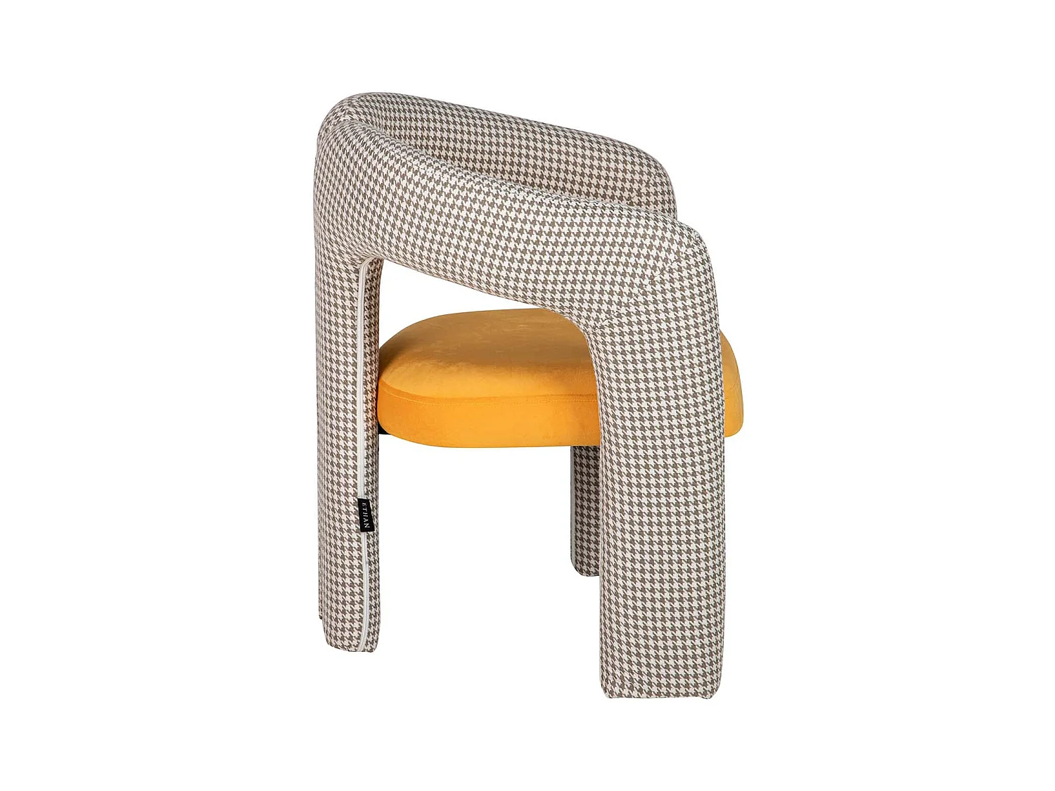 Silla Velvet Amarillo Beige Nova 66x61x76 Cm