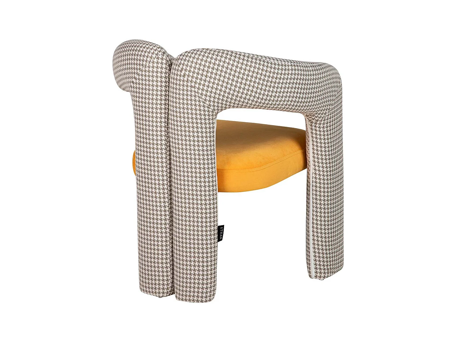 Silla Velvet Amarillo Beige Nova 66x61x76 Cm