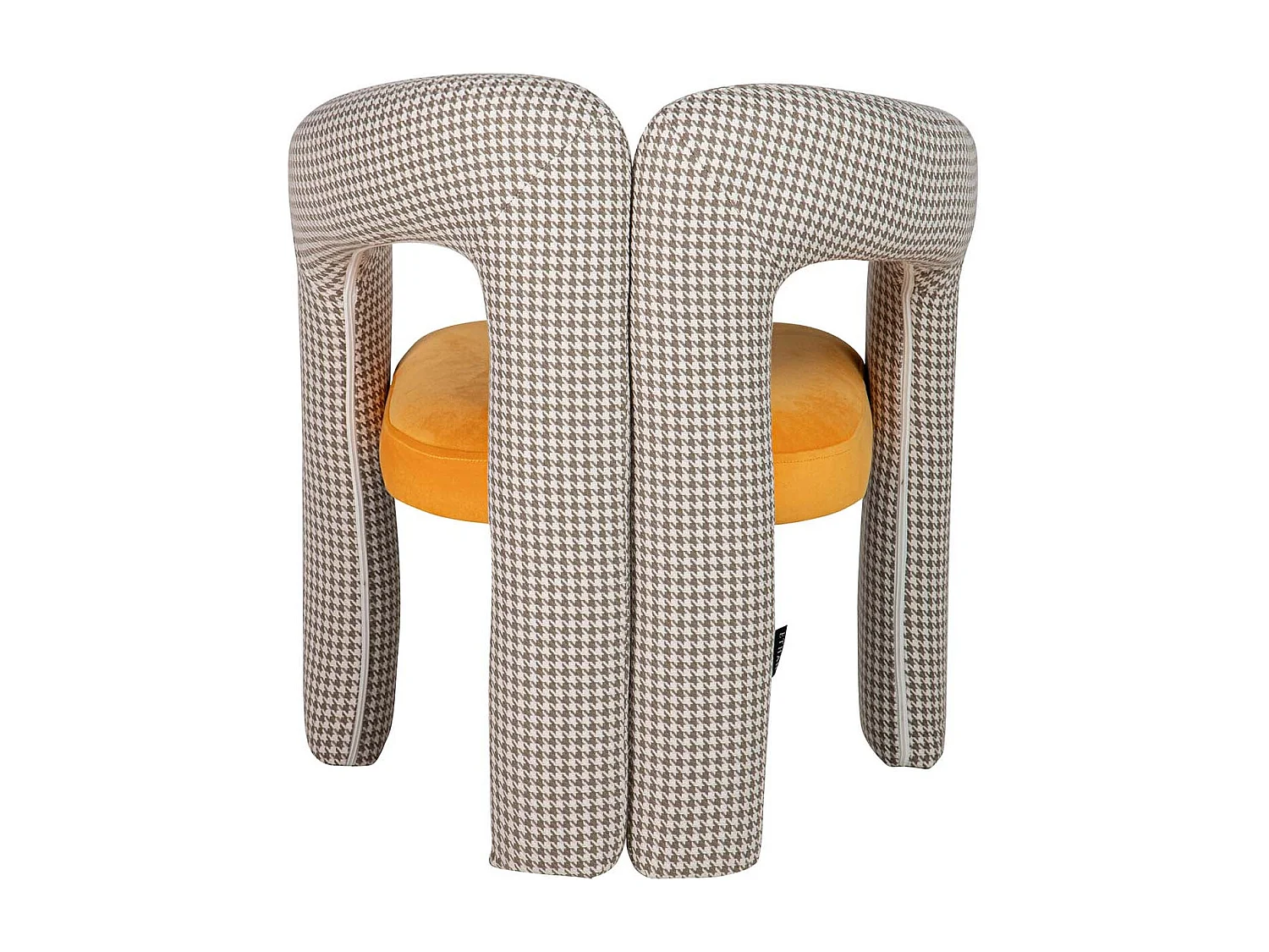 Silla Velvet Amarillo Beige Nova 66x61x76 Cm