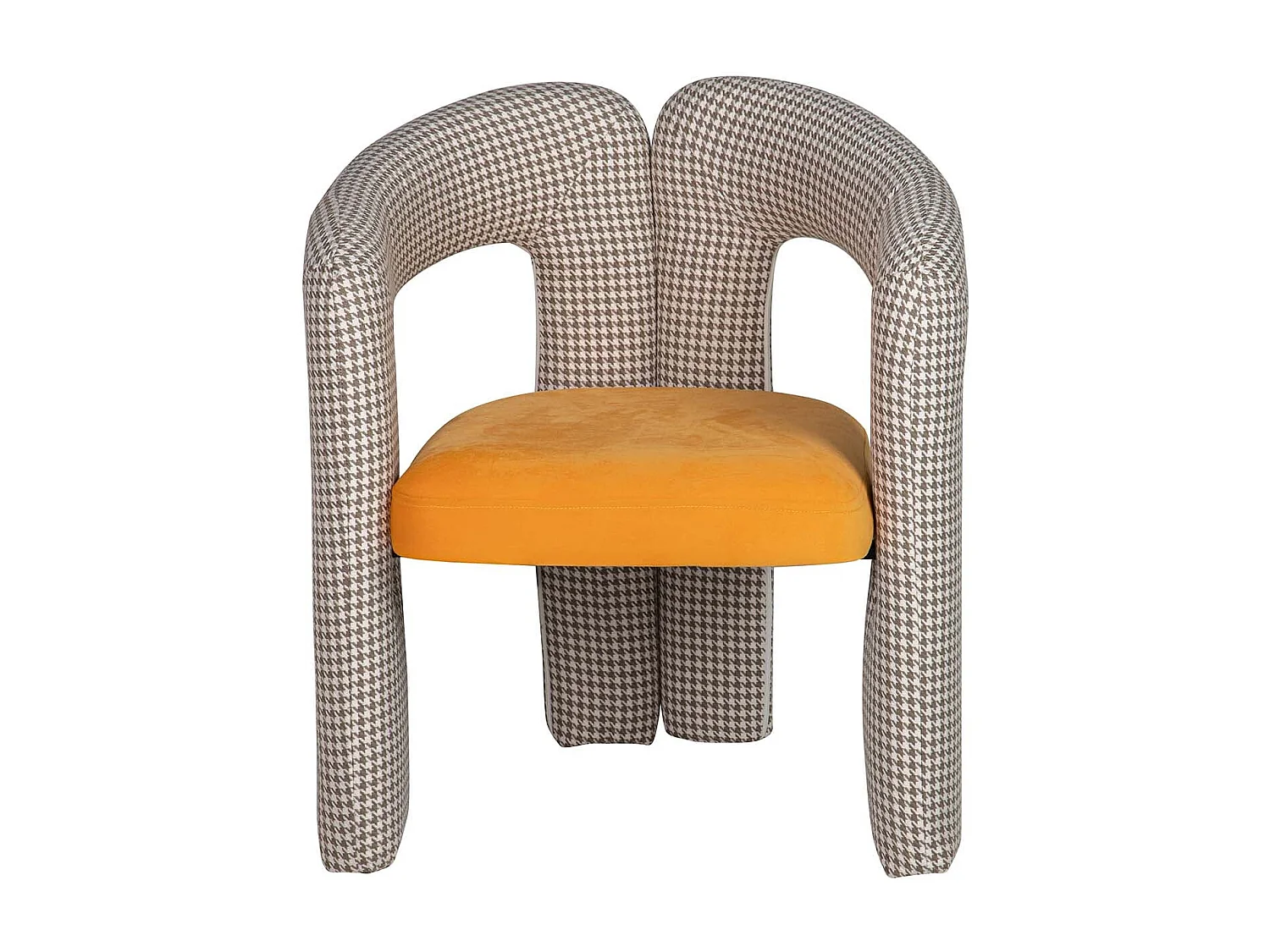 Silla Velvet Amarillo Beige Nova 66x61x76 Cm