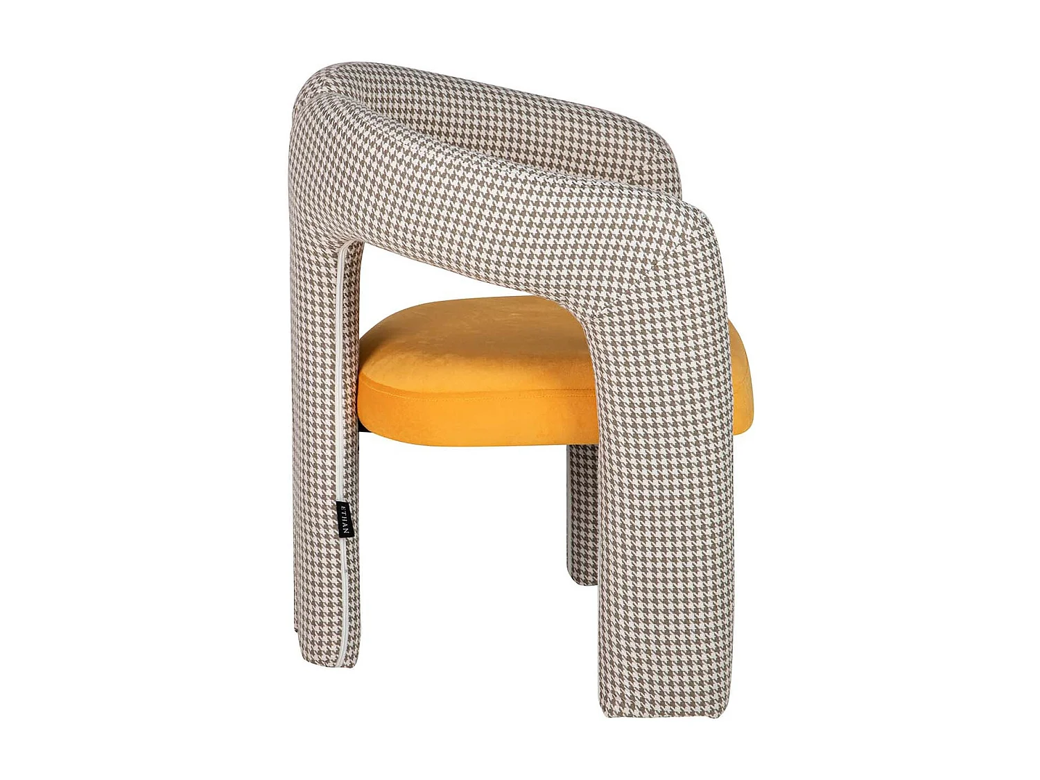 Silla Velvet Amarillo Beige Nova 66x61x76 Cm