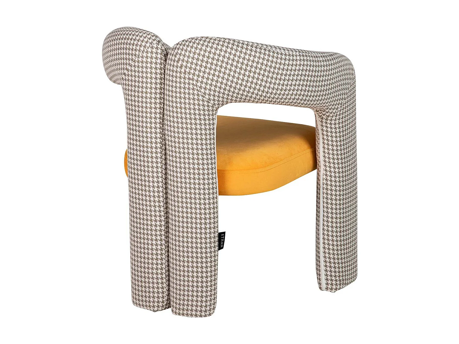 Silla Velvet Amarillo Beige Nova 66x61x76 Cm