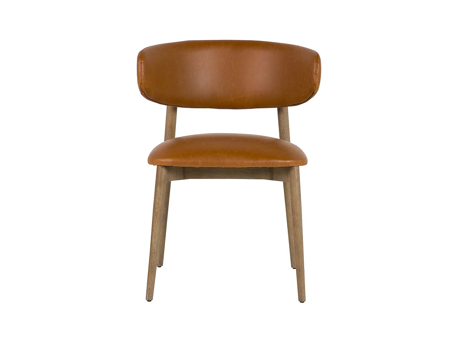 Silla Madera Fresno Marron 59x56x80 Cm