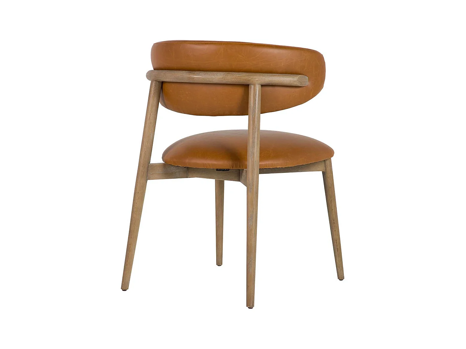 Silla Madera Fresno Marron 59x56x80 Cm