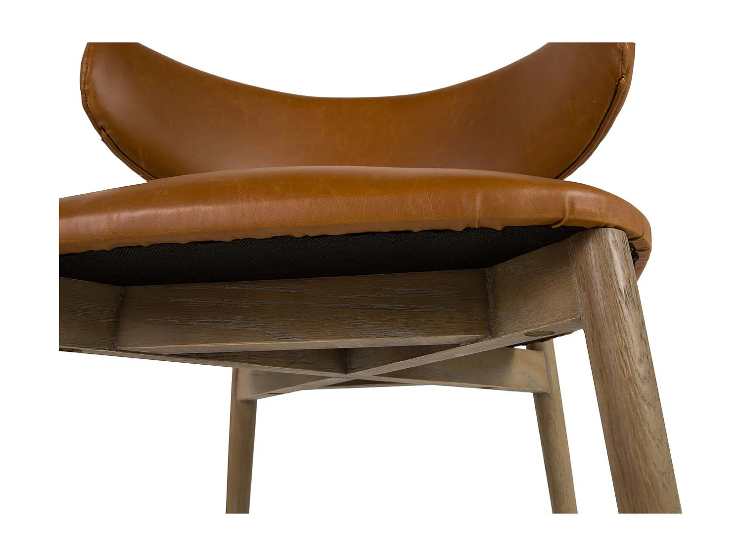 Silla Madera Fresno Marron 59x56x80 Cm