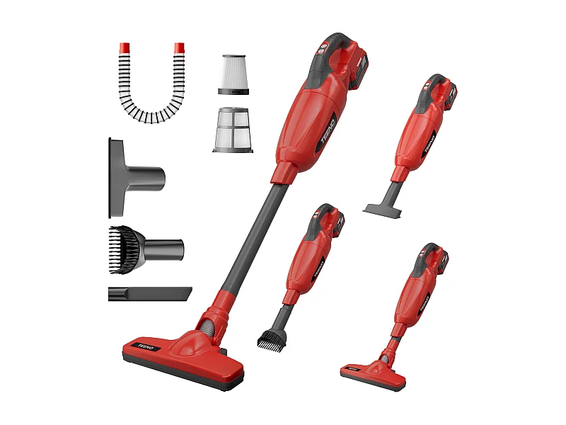 Aspirateur Balai sans Fil Lithium 150W/13KPA, aspirateur Vertical sans Fil avec Batterie au Lithium 4Ah