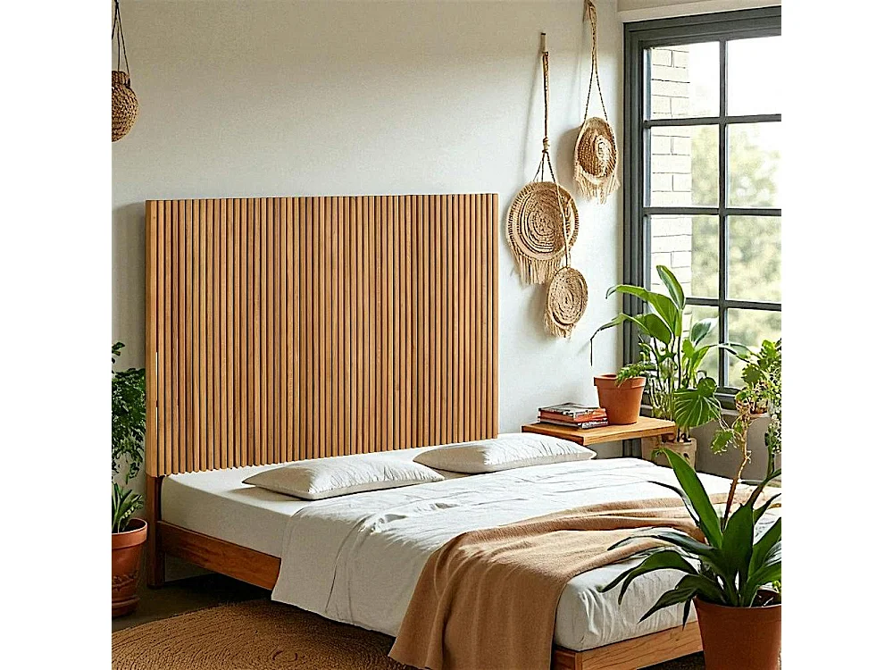 Tête de lit moderne bois – structure baguette, 145 cm IENA