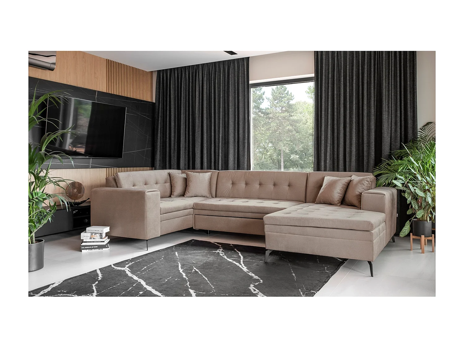 Ecksofa Solvio UR/Stoffbezug/