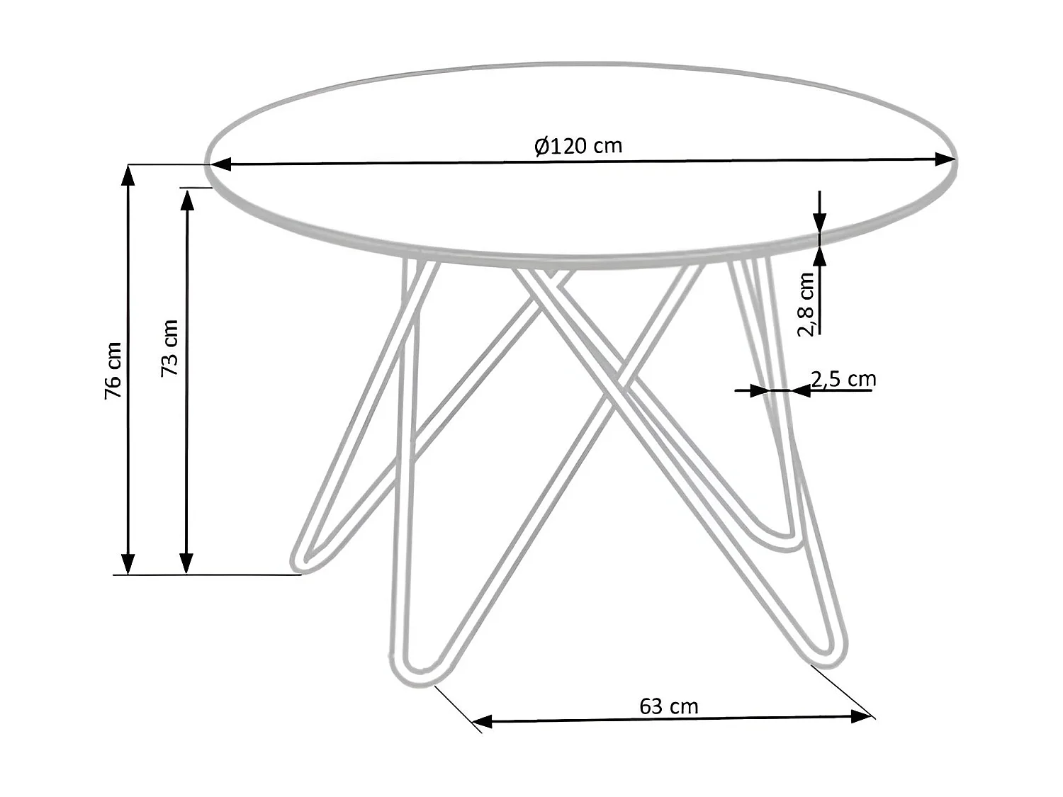 Table à manger Bonello (O120)