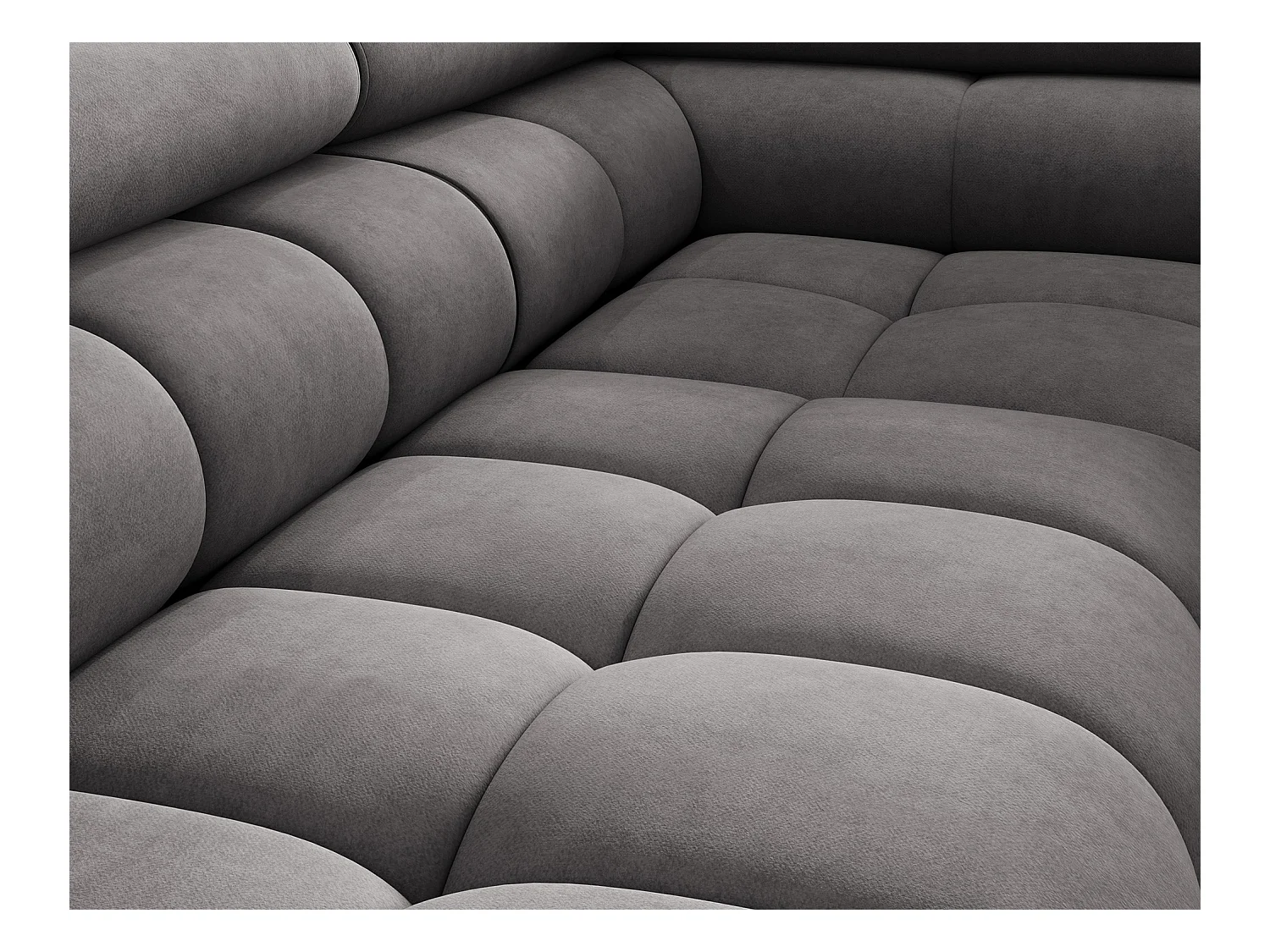 Canapé Corner Latina R/Tissu/Athracite