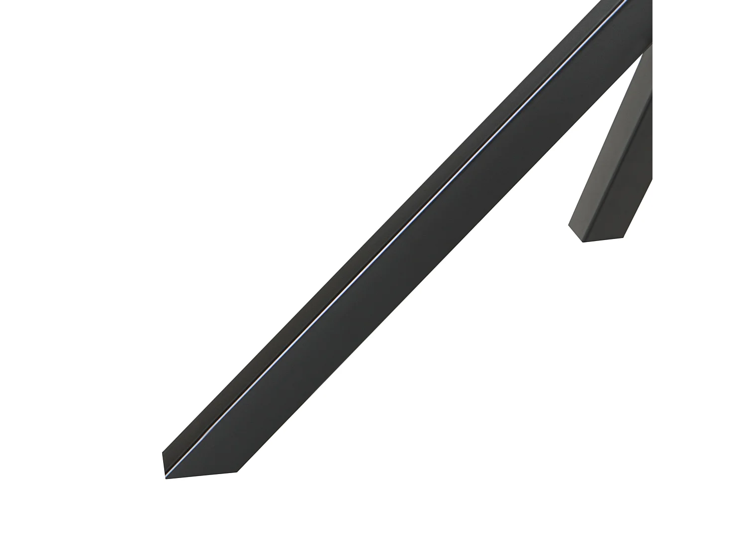 Table de repas MESTON Noir 120 cm 120 cm Verre de sécurité