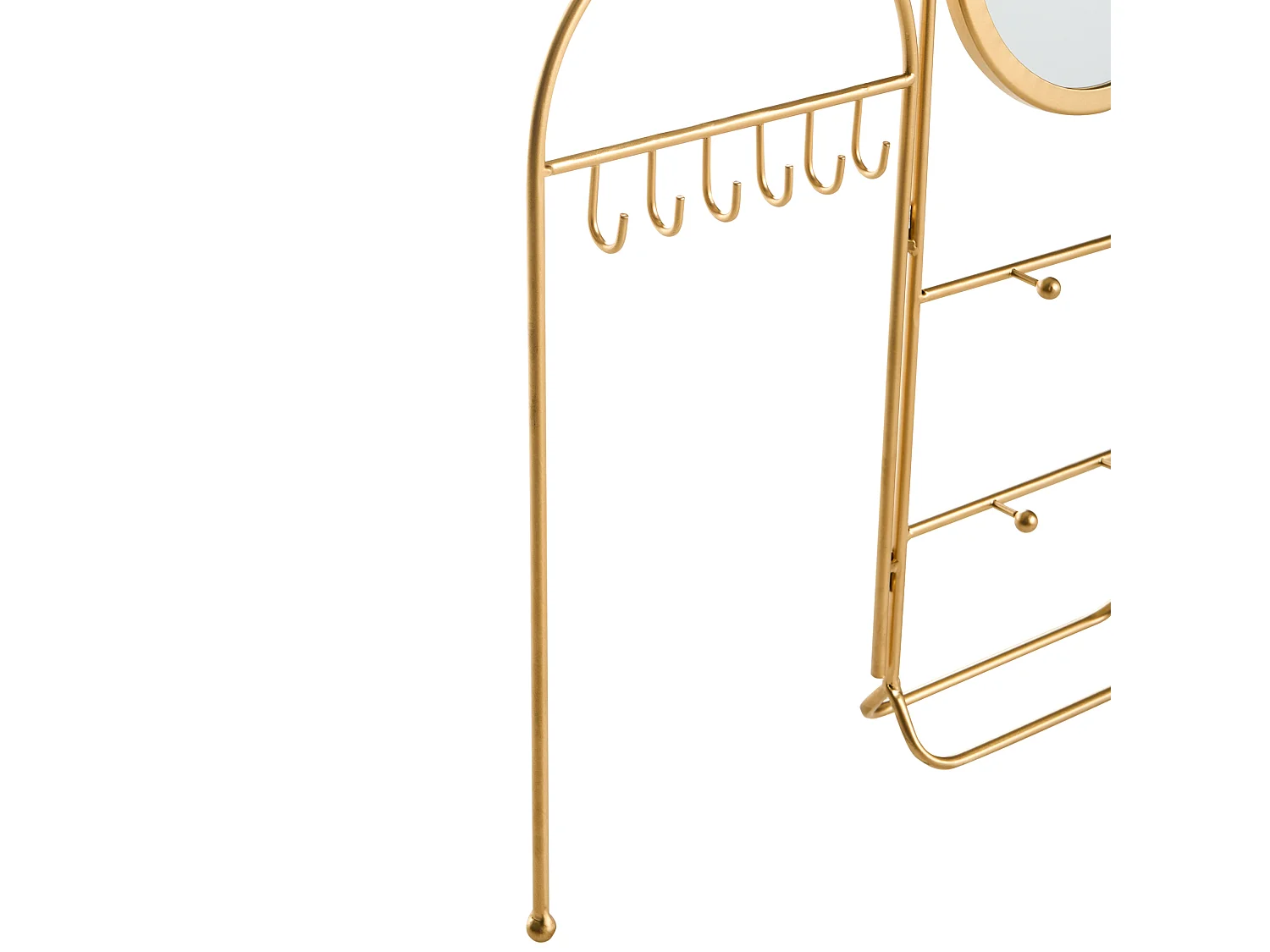 Porte-bijoux avec miroir PIROU Doré