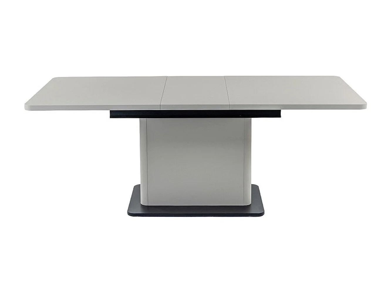 Esstisch Zeff (90x160-200)/Grau&Schwarz