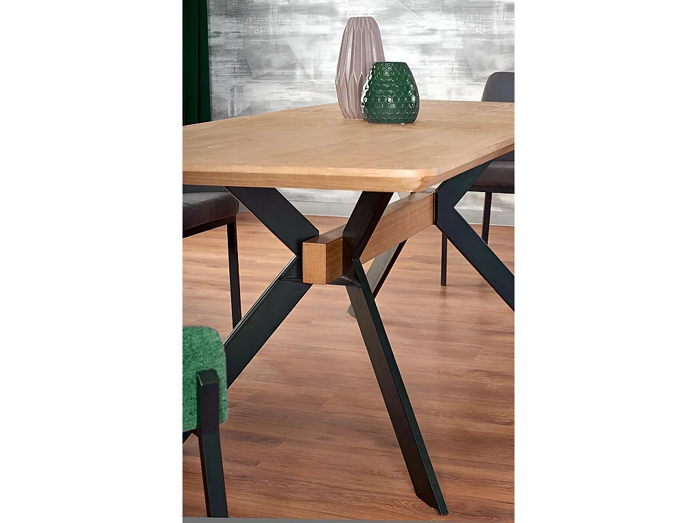 Esstisch Zeff (90x160-200)/Grau&Schwarz