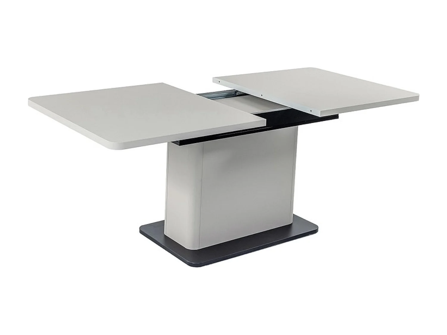 Esstisch Zeff (90 x 160-200)/Grau Schwarz