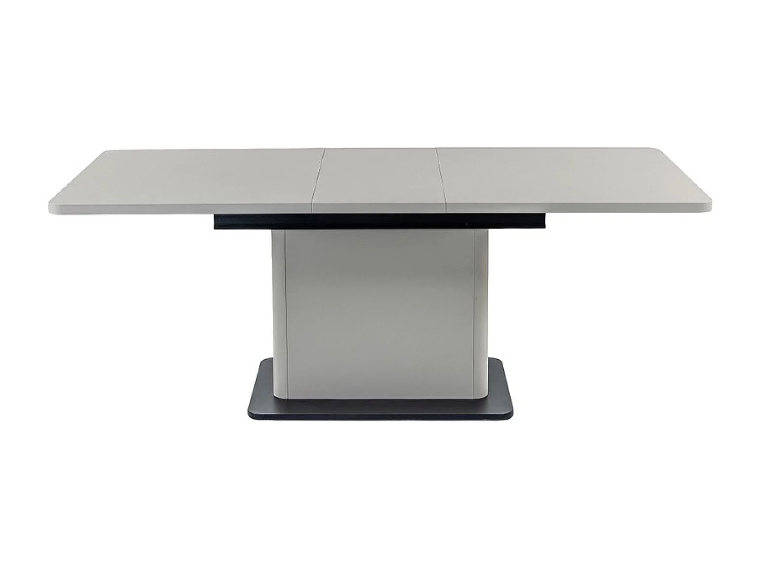 Esstisch Zeff (90 x 160-200)/Grau Schwarz