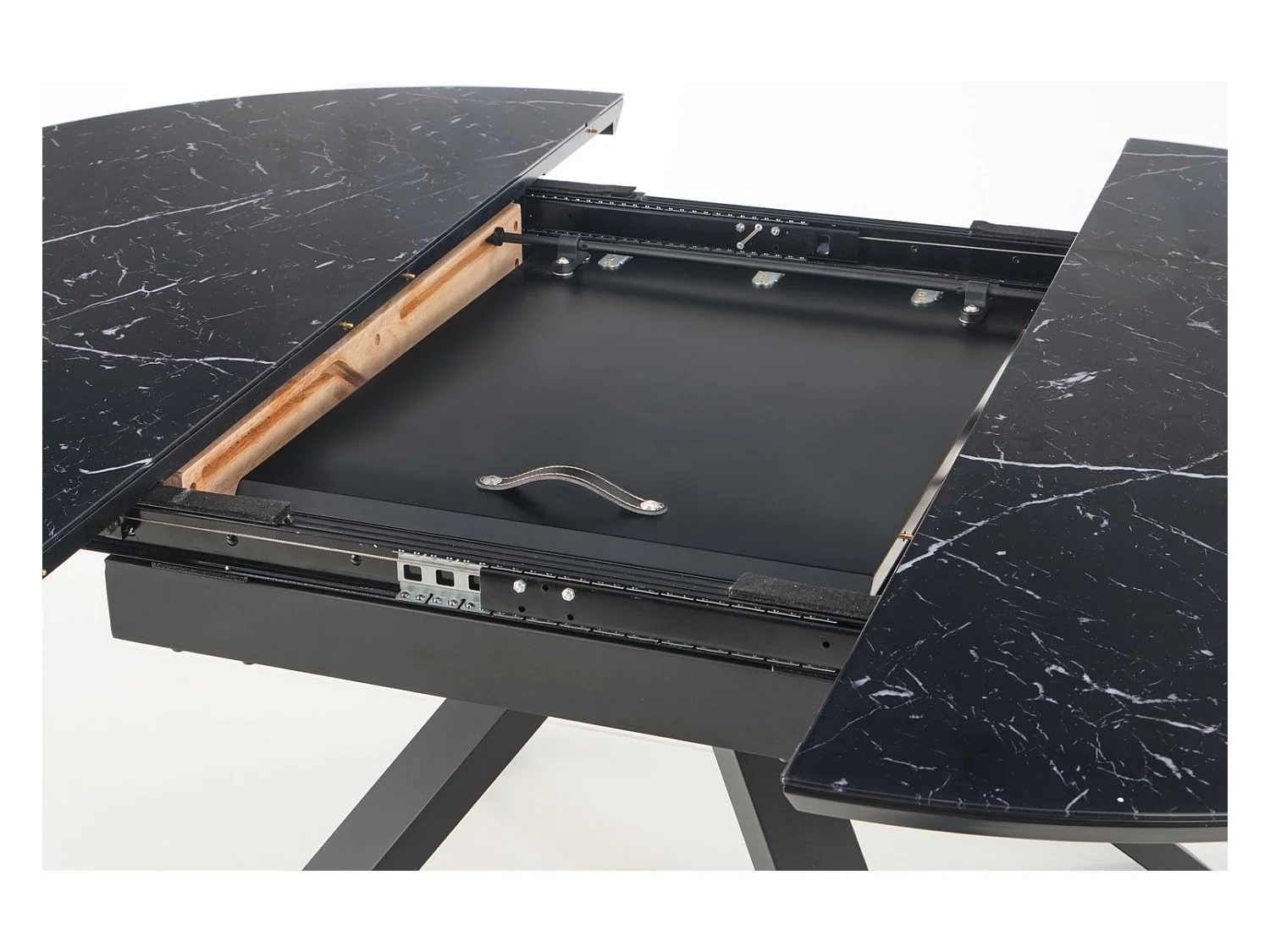 Tavolo da pranzo Vertigo (130x130-180)/Nero