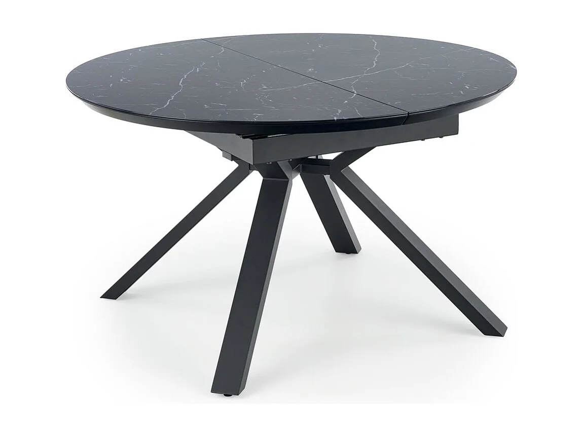 Esstisch Vertigo (130x130-180)/Schwarz