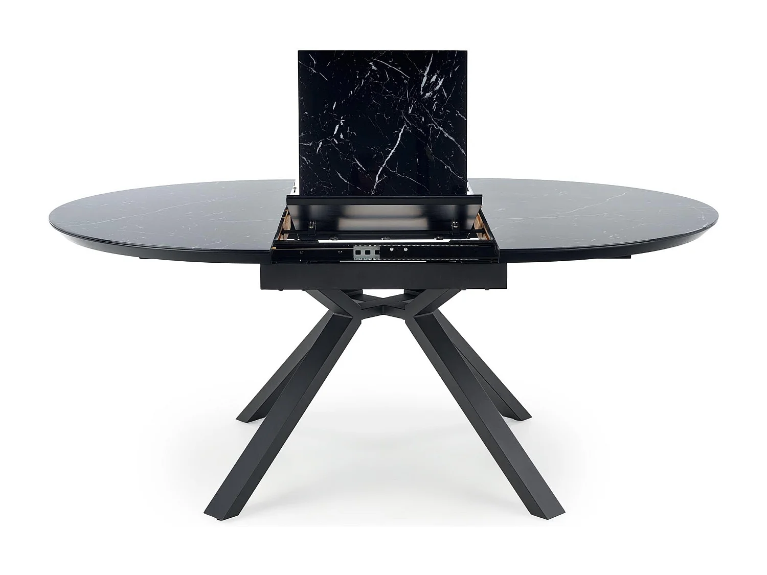 Esstisch Vertigo (130x130-180)/Schwarz