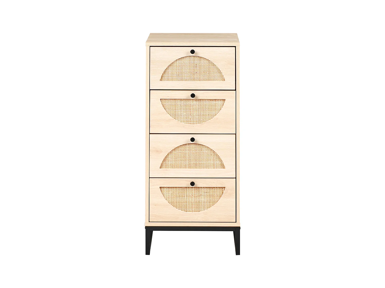 Commode à 4 tiroirs BOTWOOD Marron clair