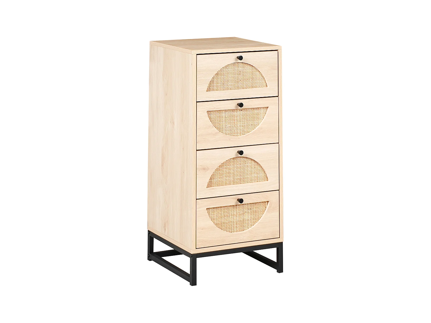 Commode à 4 tiroirs BOTWOOD Marron clair