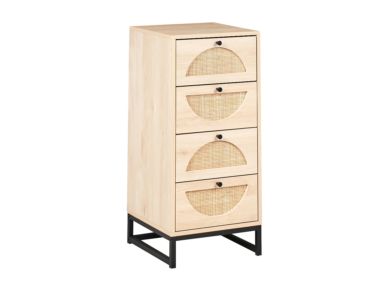 Commode à 4 tiroirs BOTWOOD Marron clair