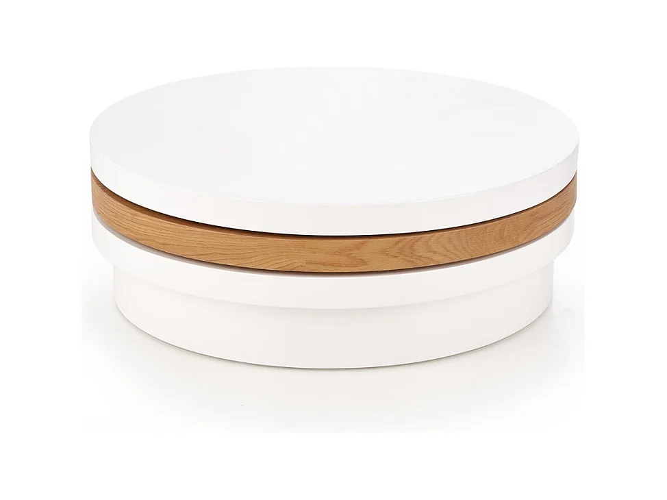 Tavolino Michelle/MDF/Bianco e Marrone