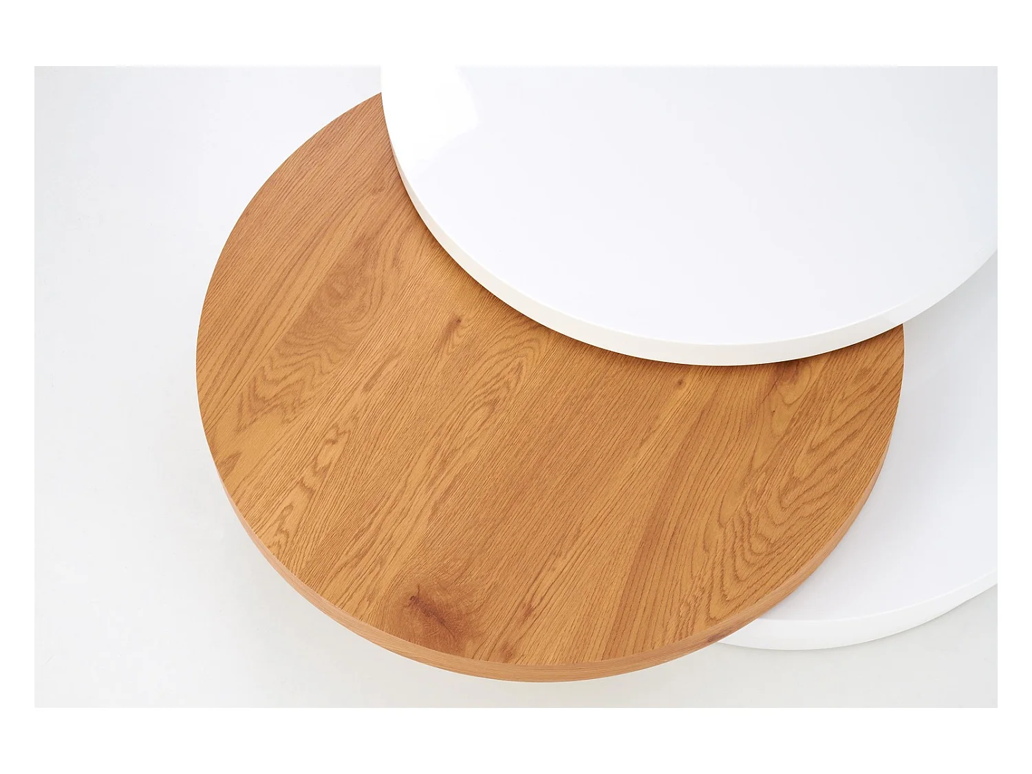 Tavolino Michelle/MDF/Bianco e Marrone