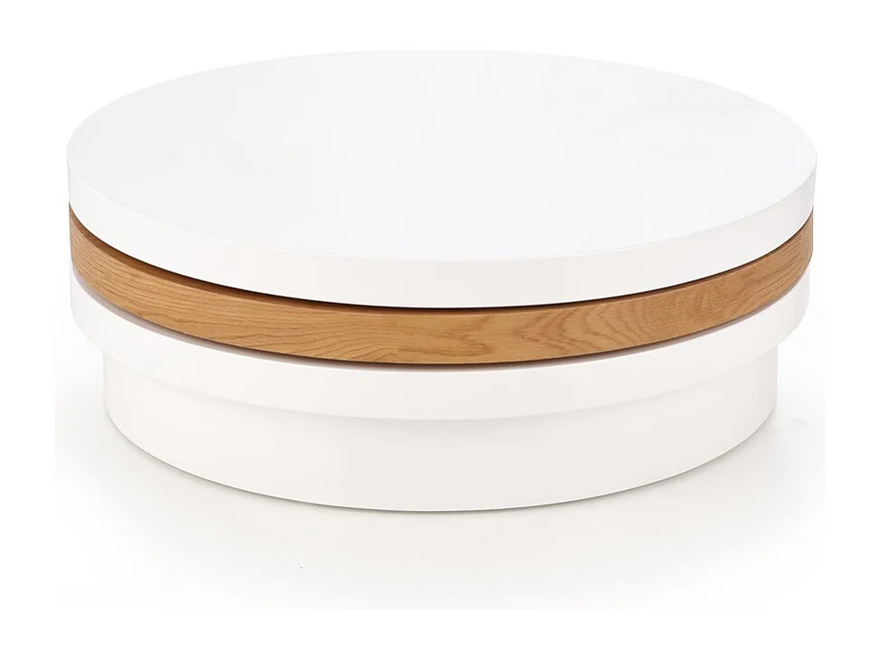 Tavolino Michelle/MDF/Bianco e Marrone