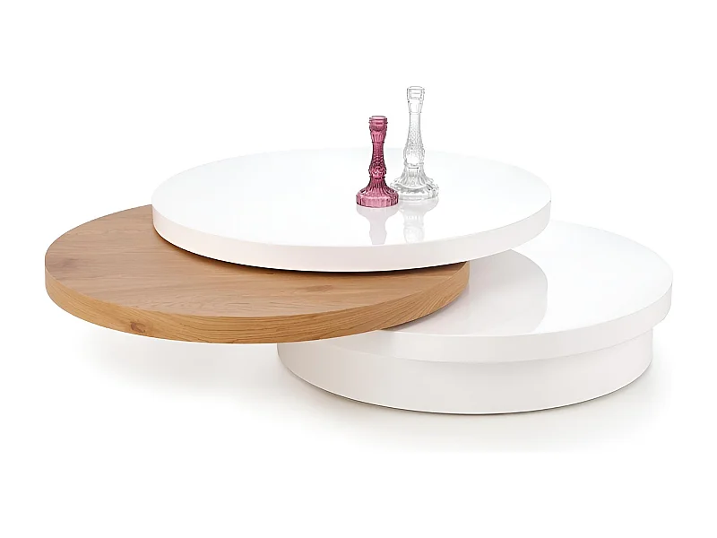 Couchtisch Michelle/MDF/Weiss&Braun