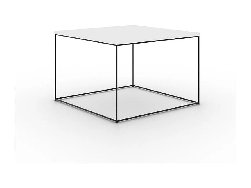 Table basse Joni/contreplaqué et métal/noir&blanc