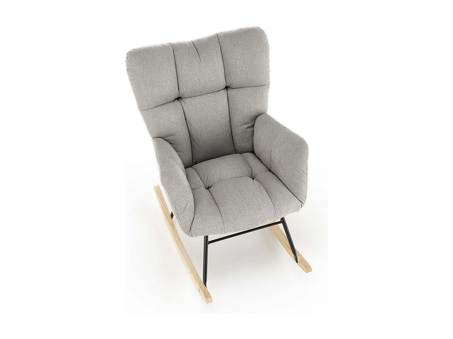 Fauteuil à bascule Vasco / revêtement en tissu / gris