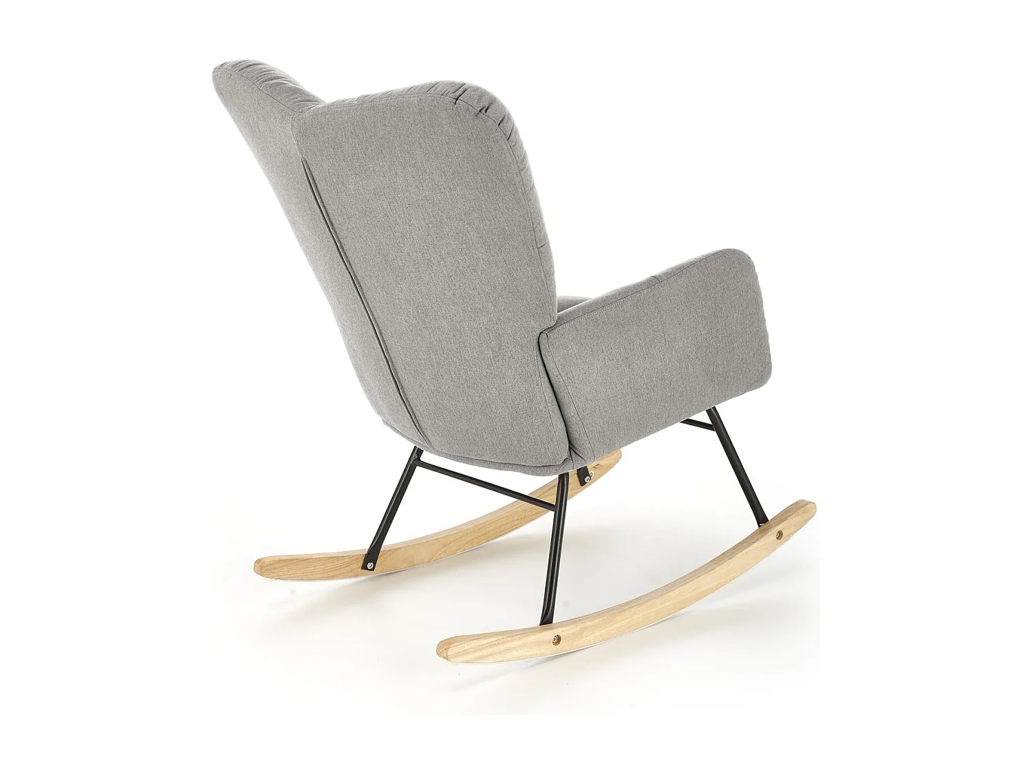Fauteuil à bascule Vasco / revêtement en tissu / gris