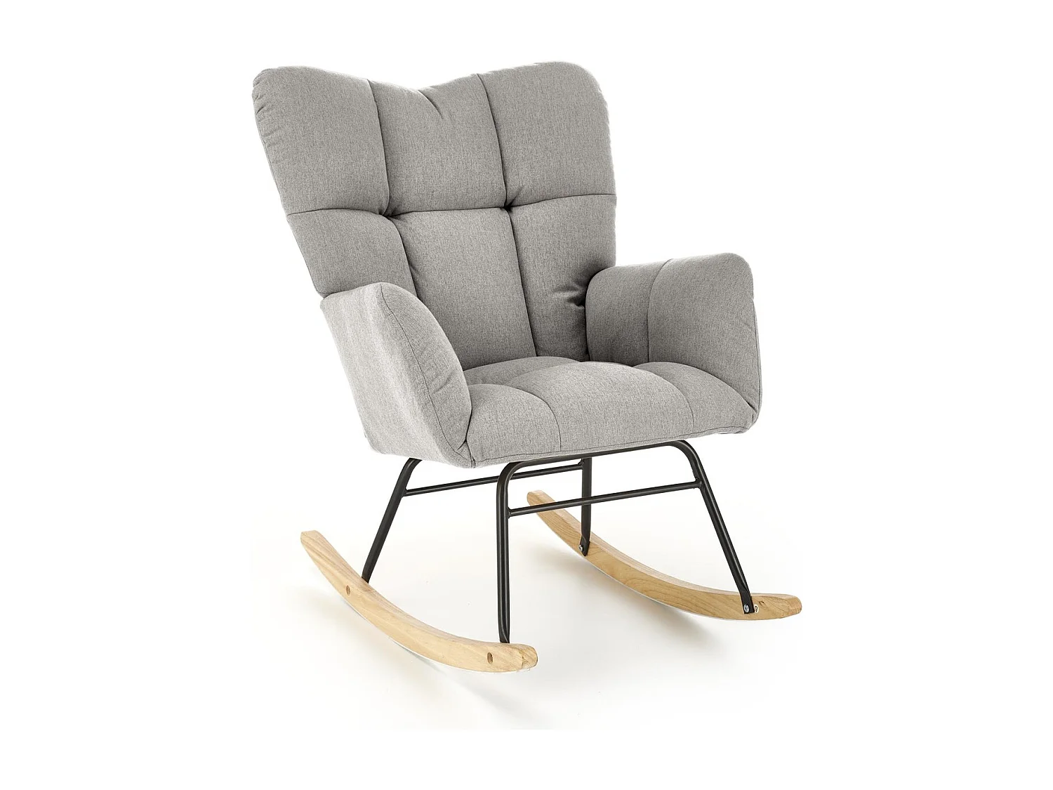 Fauteuil à bascule Vasco / revêtement en tissu / gris