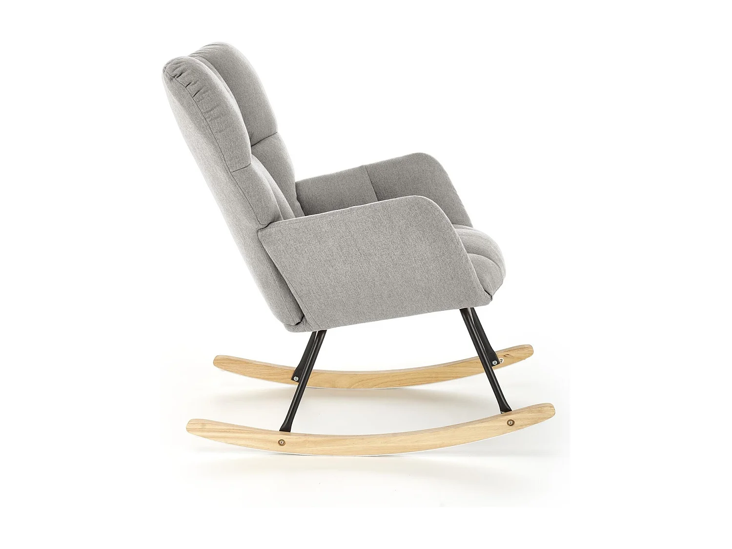 Fauteuil à bascule Vasco / revêtement en tissu / gris