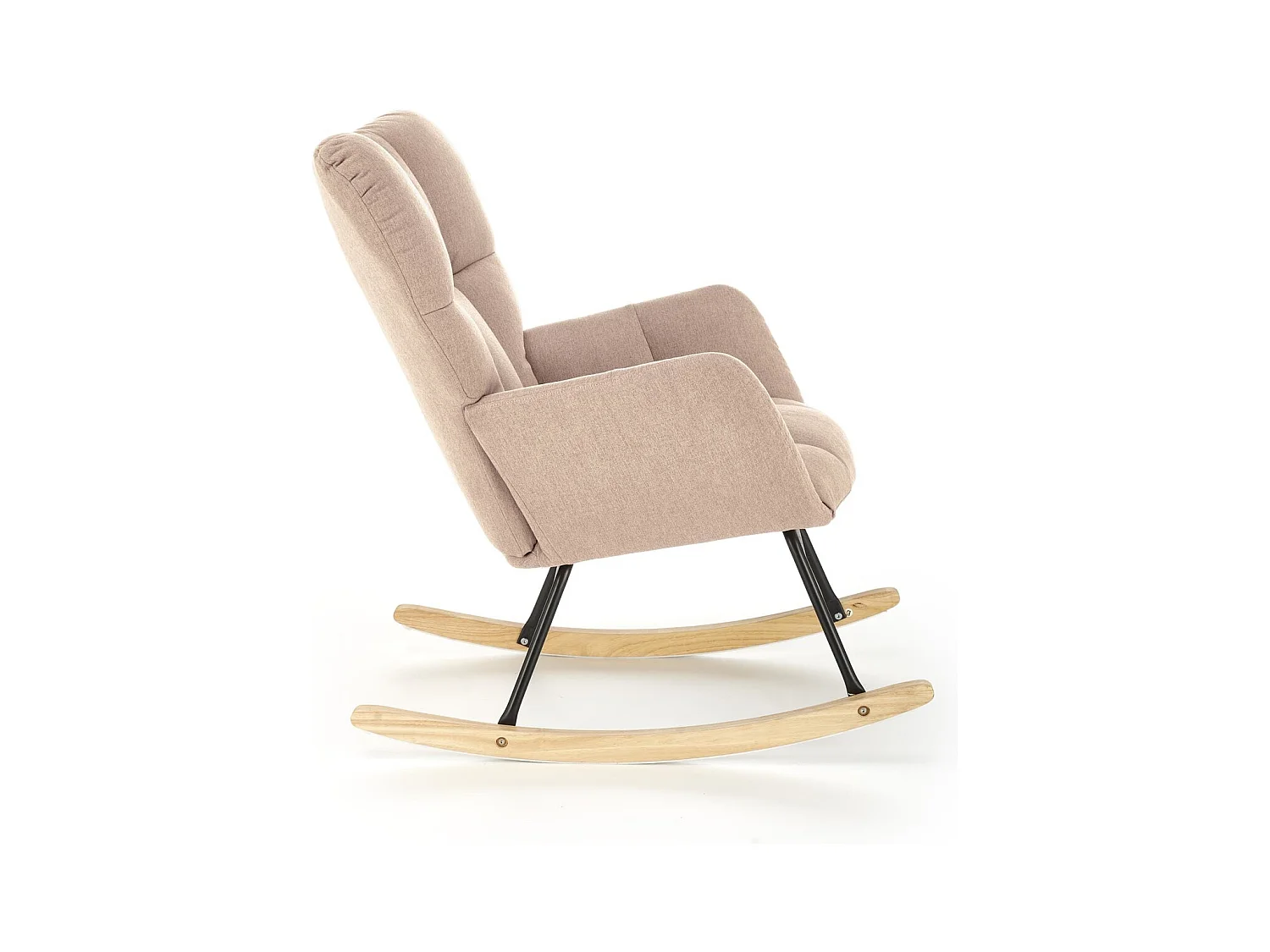 Schaukelstuhl Vasco/Stoffbezug/ Beige