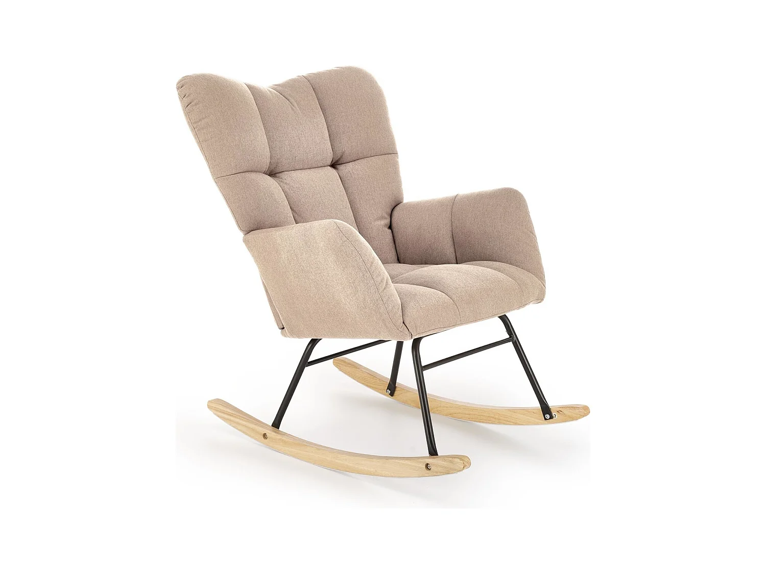 Schaukelstuhl Vasco/Stoffbezug/ Beige