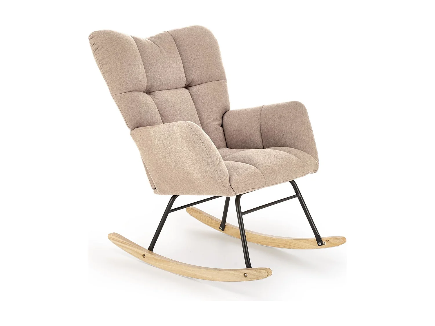 Schaukelstuhl Vasco/Stoffbezug/ Beige