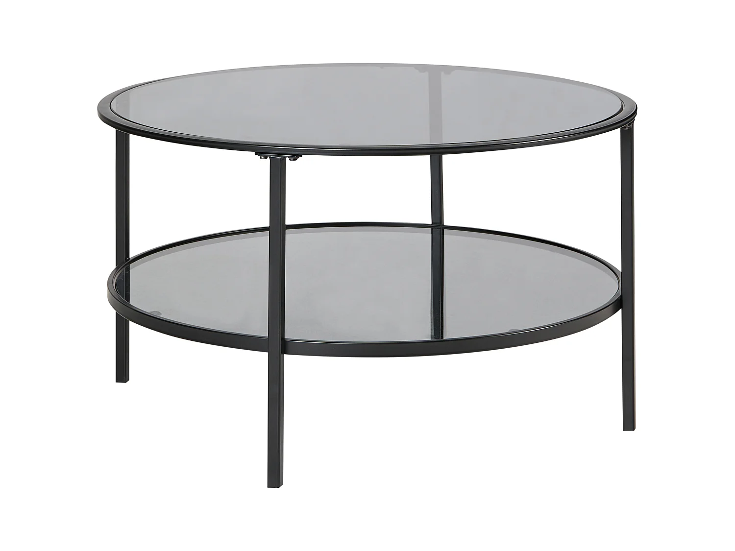 Table basse TELLAKA Verre de sécurité Noir