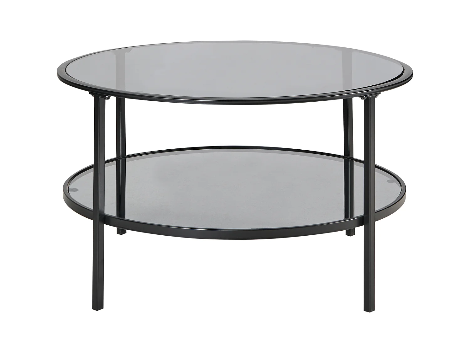 Table basse TELLAKA Verre de sécurité Noir