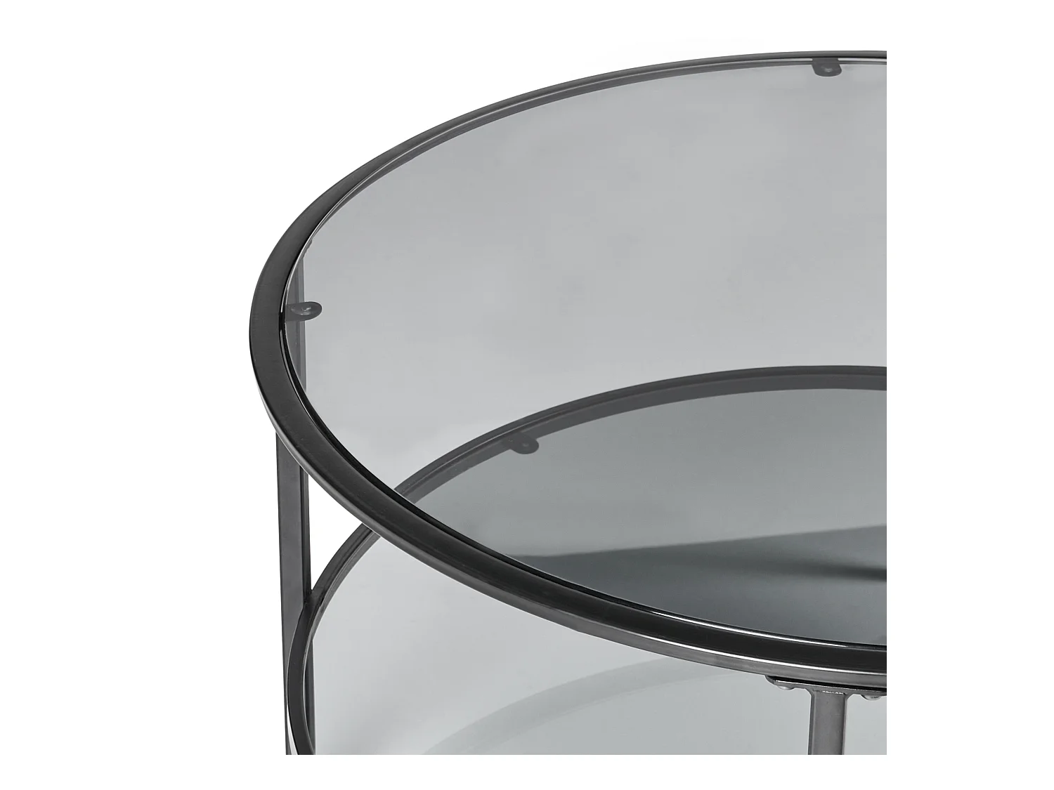 Table basse TELLAKA Verre de sécurité Noir