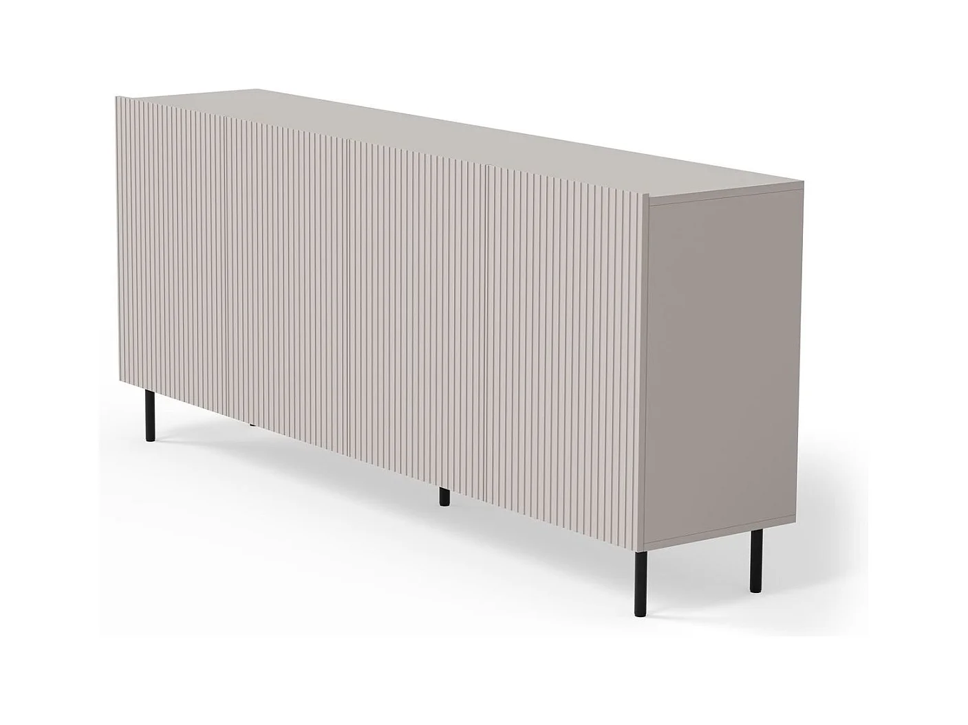 Sideboard Paxos-XL/Drehtüren/MDF/Grau