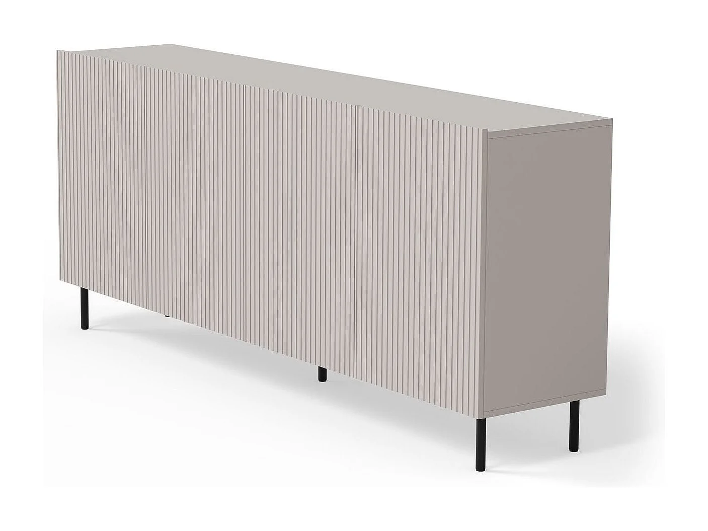 Sideboard Paxos-XL/Drehtüren/MDF/Grau
