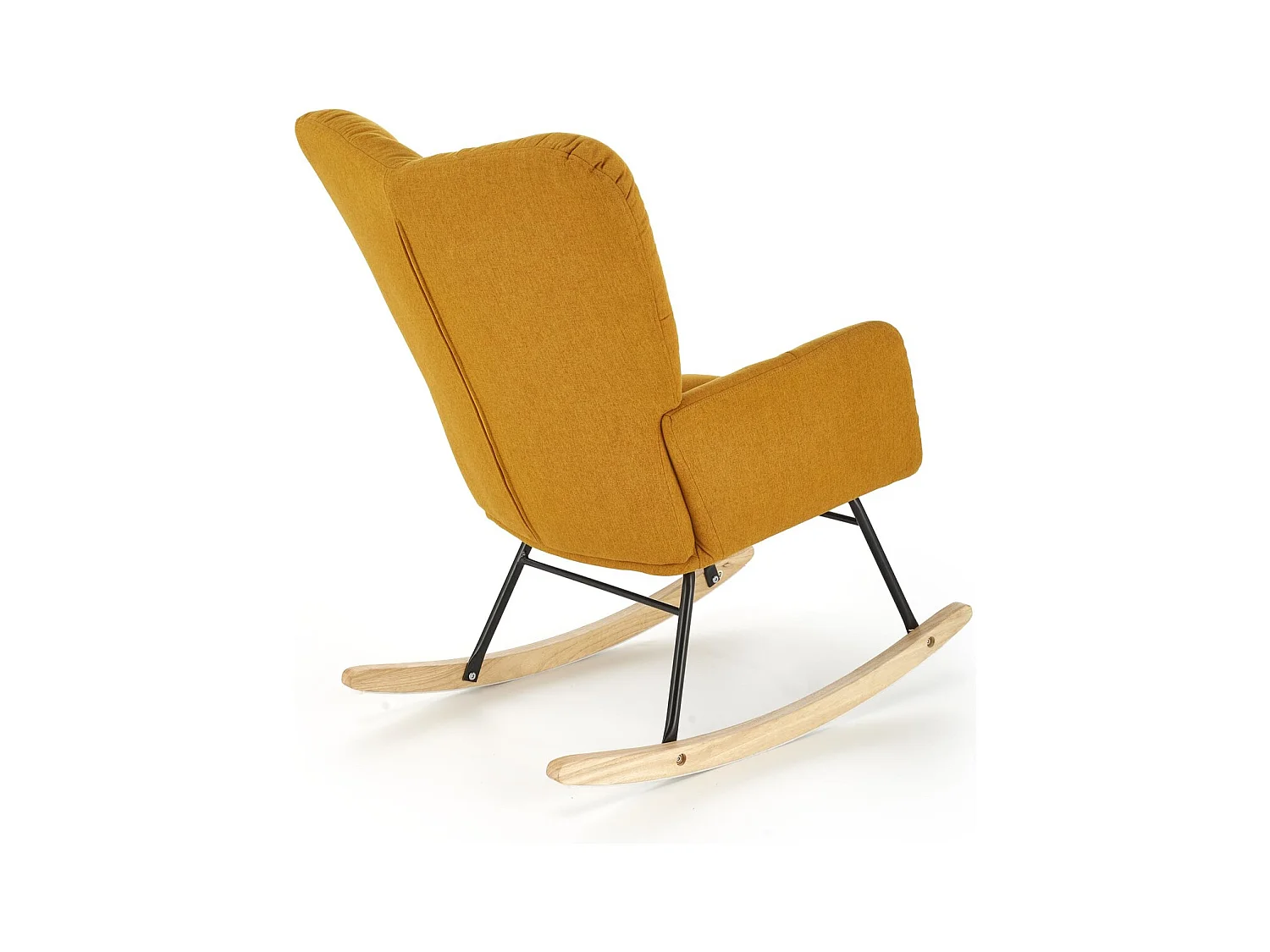Fauteuil à bascule Vasco / revêtement en tissu / orange