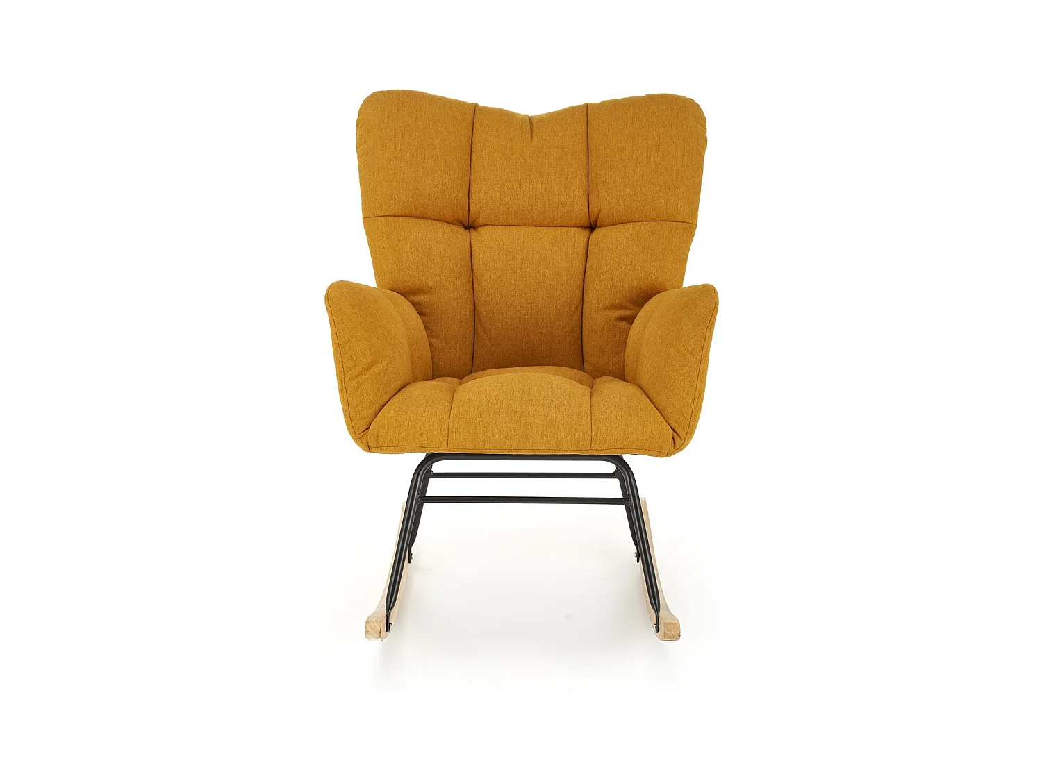 Fauteuil à bascule Vasco / revêtement en tissu / orange