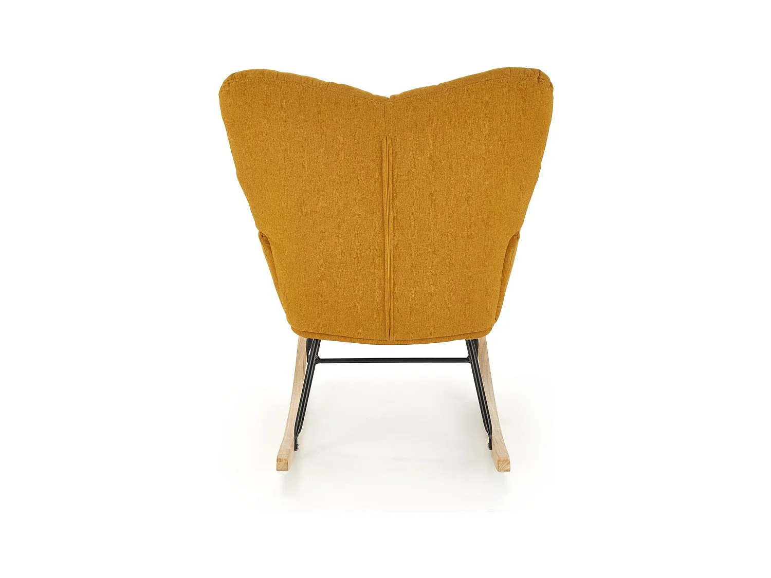 Fauteuil à bascule Vasco / revêtement en tissu / orange