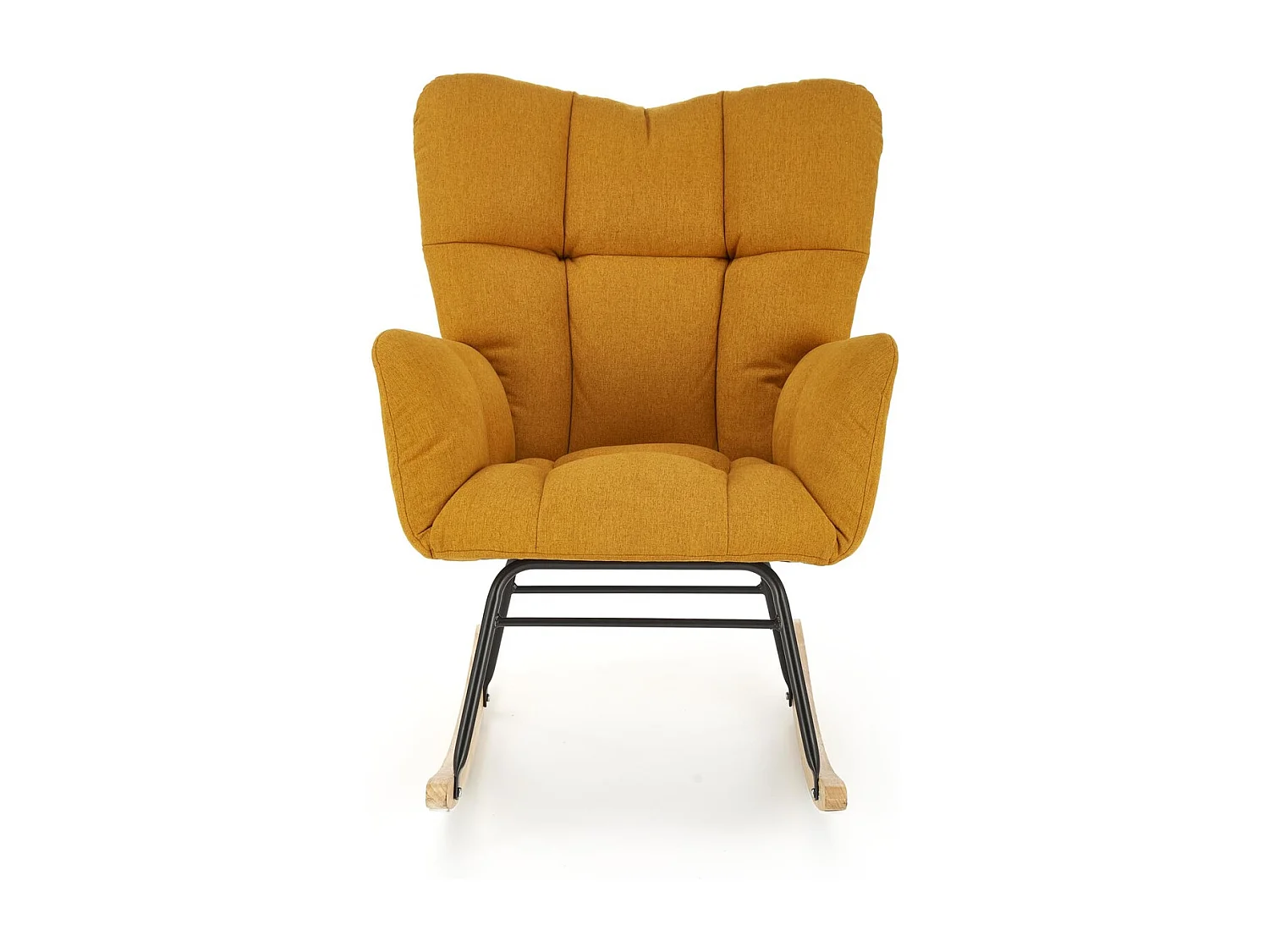 Fauteuil à bascule Vasco / revêtement en tissu / orange