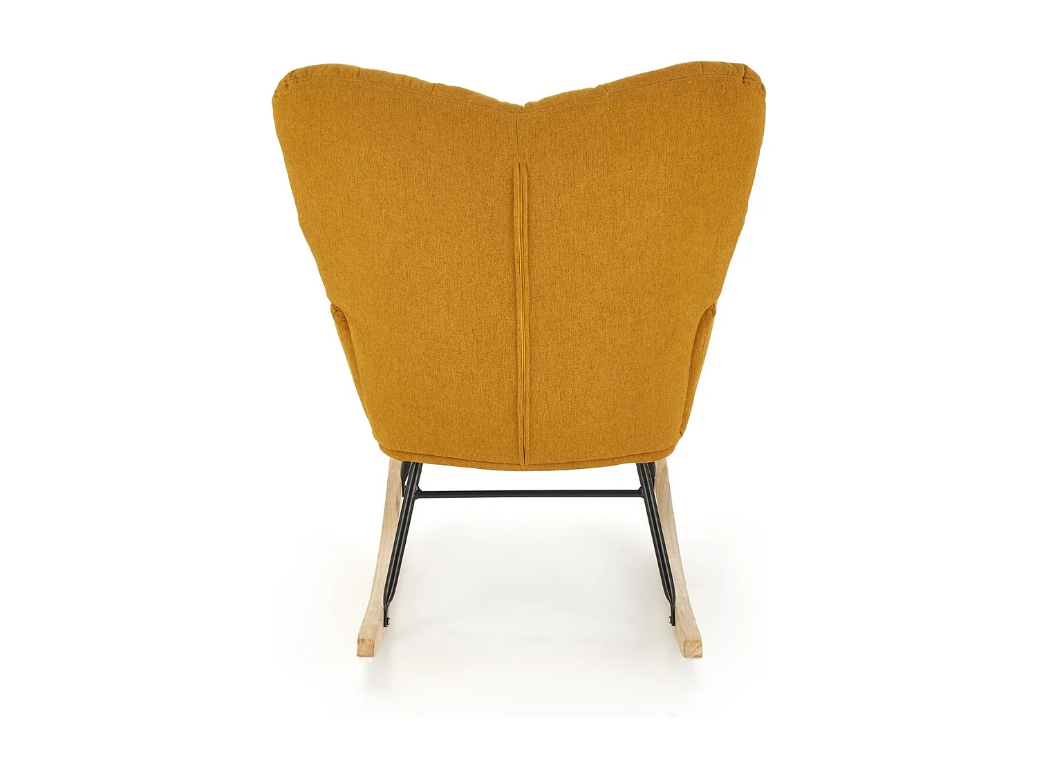 Fauteuil à bascule Vasco / revêtement en tissu / orange