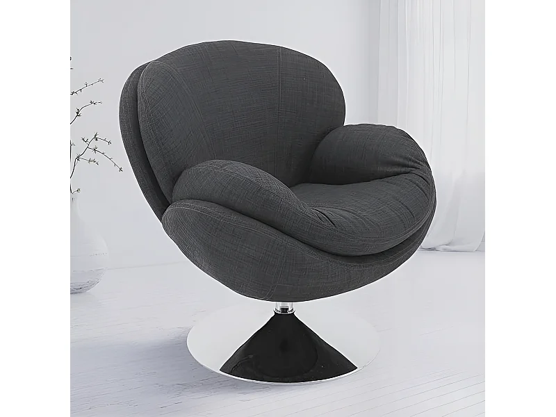 Sessel Brigitte/Stoffbezug/Anthrazit